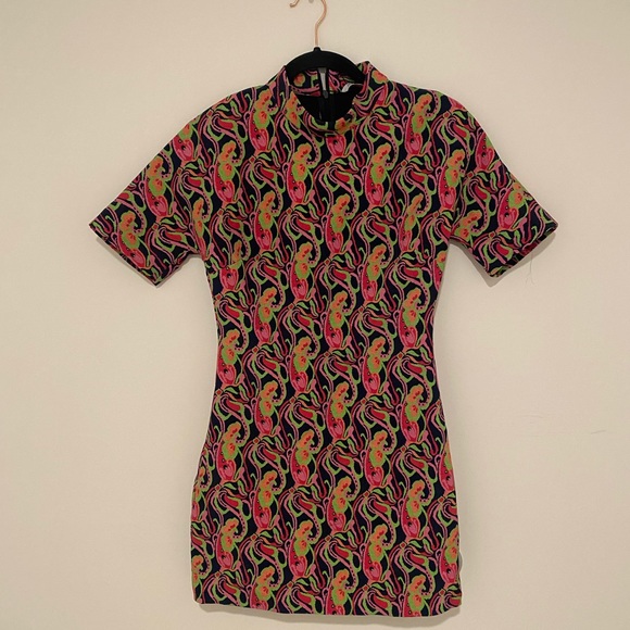 NWT ZARA multi color mini dress - Picture 7 of 15